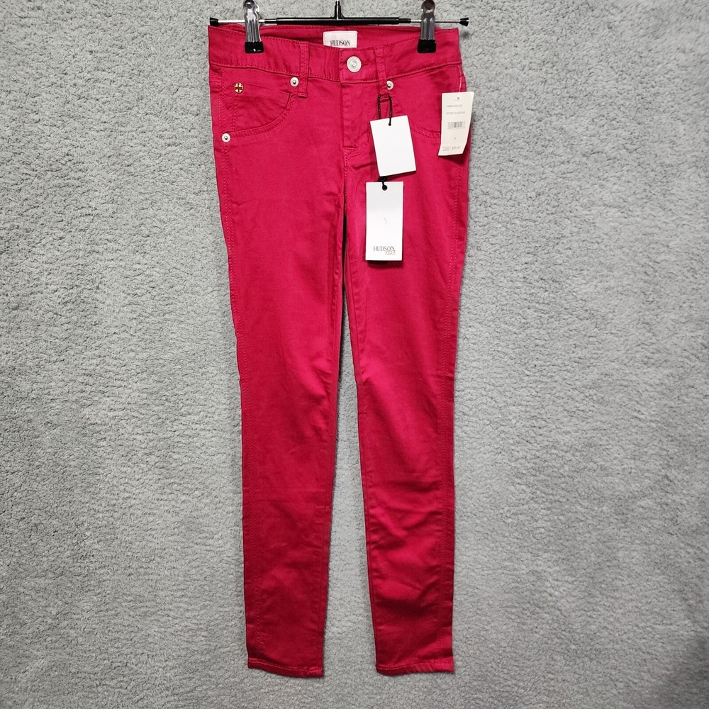 Hudson Skinny Sateen Girls Jeans Rose Shadow Size‎ 10 NWT